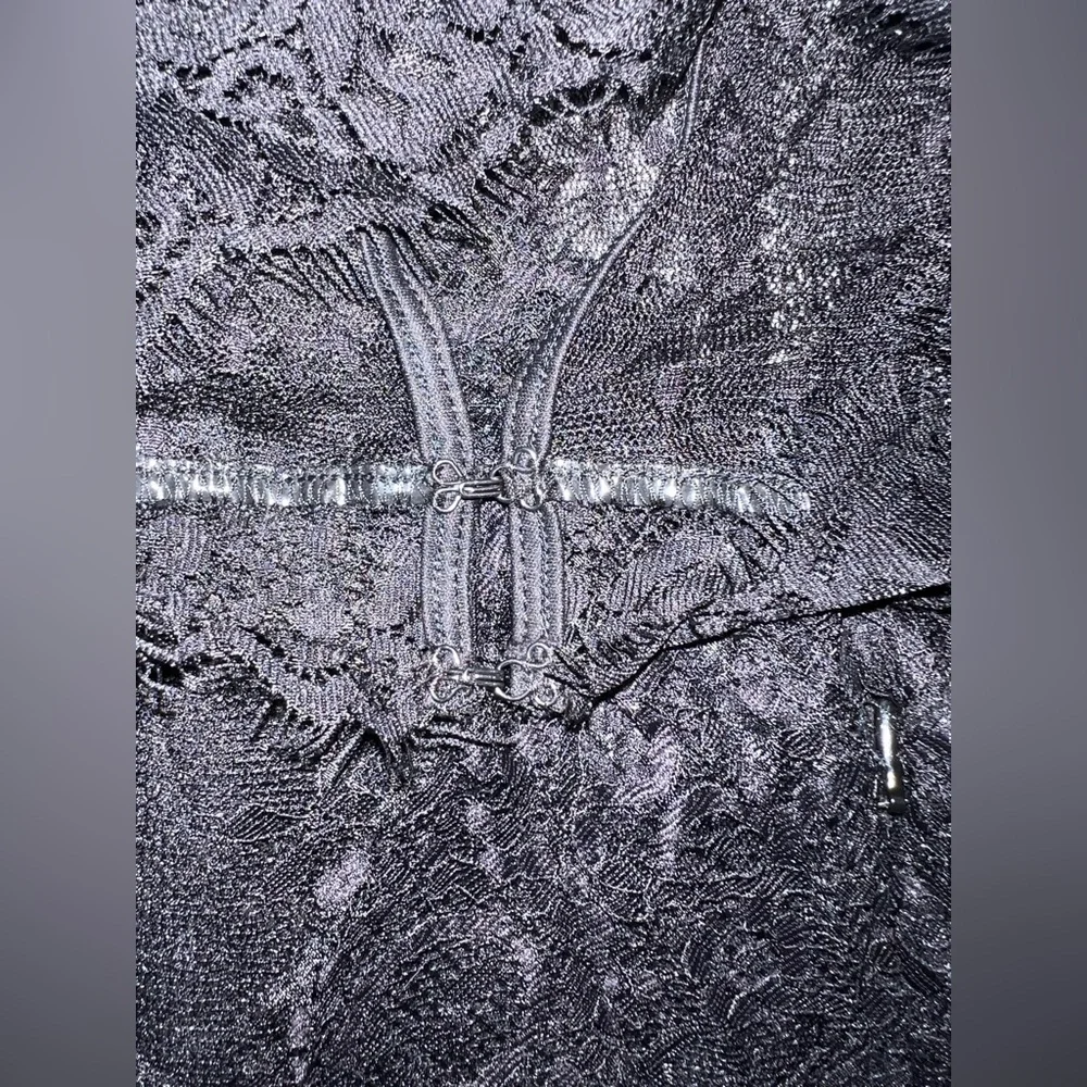 NWT EXPRESS Lace Halter Black Jumpsuit - Picture 5 of 11